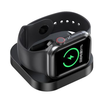 Sammenleggbar trådløs magnetisk ladeplate for Apple Watch - Svart