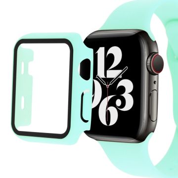 Apple Watch SE 2022 (40 mm) deksel med skjermbeskytter i herdet glass - Cyan