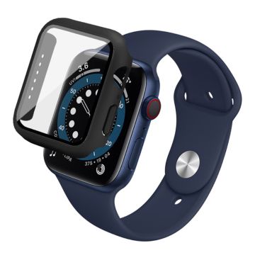 IMAK Apple Watch SE 2022 (40 mm) deksel med herdet glass - Svart