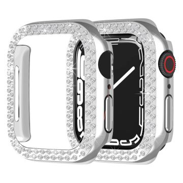 Apple Watch SE 2022 (40 mm) deksel med rhinestone-dekor - Sølv