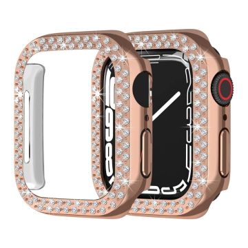 Apple Watch SE 2022 (40 mm) deksel med rhinestone-dekor - Rose Gull