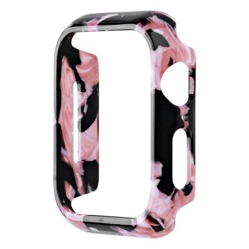 Apple Watch SE 2022 (40 mm) / SE 6 / 5 / 4 harpiksdeksel - Svart Rosa Blomst