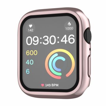 Apple Watch SE 2022 (40mm) / SE / 6 / 5 / 4 beskyttelsesdeksel med herdet glass - Rose Gull