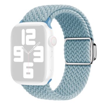 Apple Watch Series 9 41 mm flettet nylonrem - Cyan