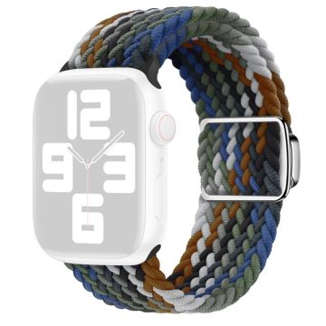 Apple Watch Series 9 41 mm flettet nylonrem - Jeans I Farger