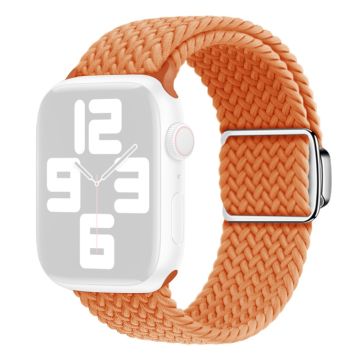 Apple Watch Series 9 41 mm flettet nylonrem - Oransje