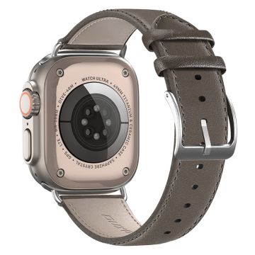 DUX DUCIS YS Apple Watch Series 9 41mm Cowhide skinnrem - Grå