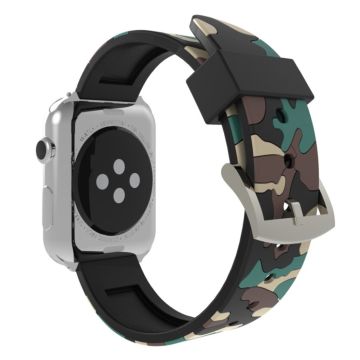 Apple Watch Series 4 40mm Kamuflasje Silikon Klokkereim - Khaki