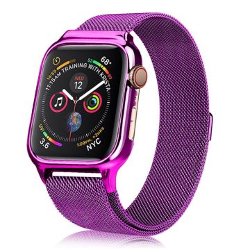 Apple Watch Series 4 40mm milanese rustfritt stål ur band - Mørk Lilla