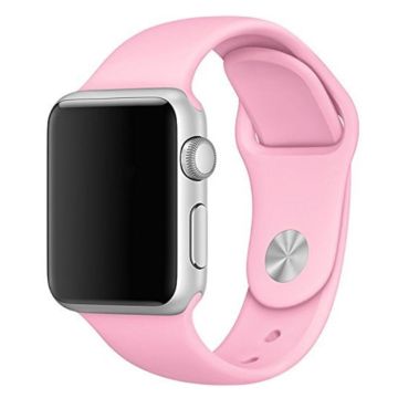 Apple Watch Series 4 40mm Silikon Klokkereim - Mørk Rosa