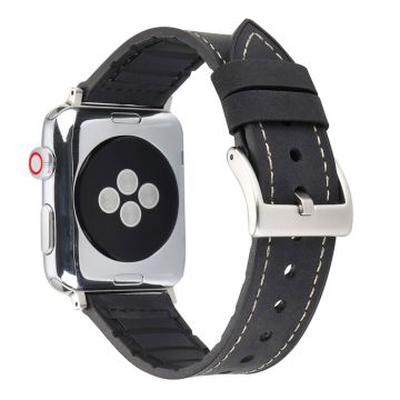 Apple Watch Series 4 40mm Skinn Belagt Klokkereim - Svart