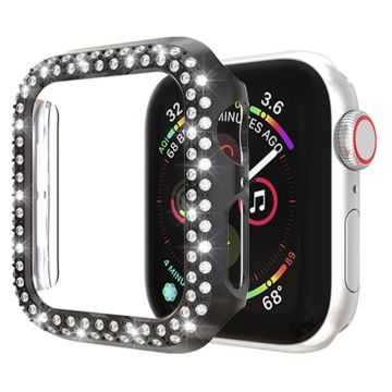 Apple Watch Series 4 40mm Rhinestone Dekor Støtfanger - Svart