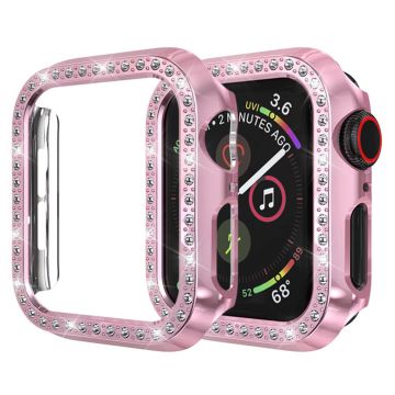 Apple Watch Series 4 40mm Enkelt Rad Rhinestone Dekor Støtfanger - Rose