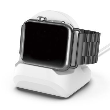 Apple Watch Serie 4 / 3 / 2 / 1 ladestasjon i silikon - Hvit