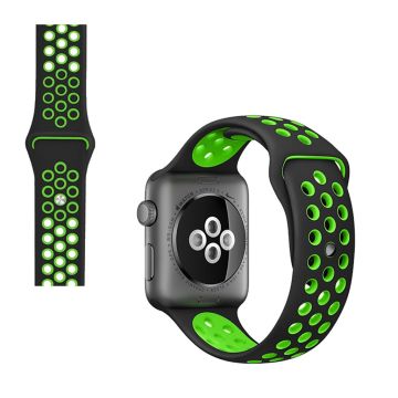 Apple Watch Series 5 / 4 40 mm klokkebånd med to farger - Blå / Grønn