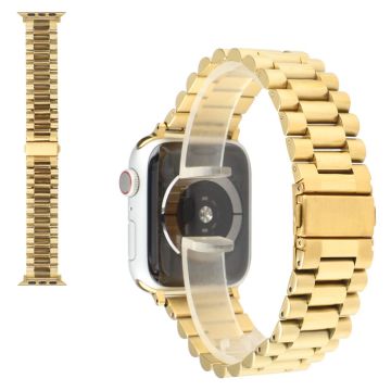 Apple Watch 40 mm klokkerem i rustfritt stål med tre perler - Gull