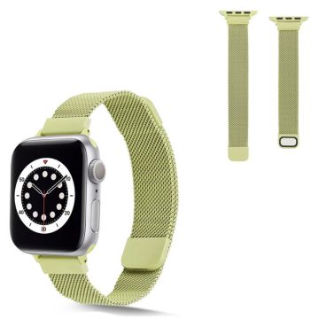 Apple Watch 40 mm i rustfritt stål med klokkerem med magnetlås - Gul