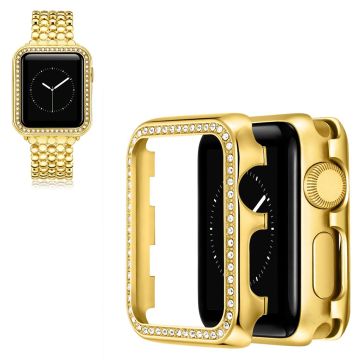 Apple Watch 40 mm aluminiumsdeksel med rhinestone-dekor - Gull