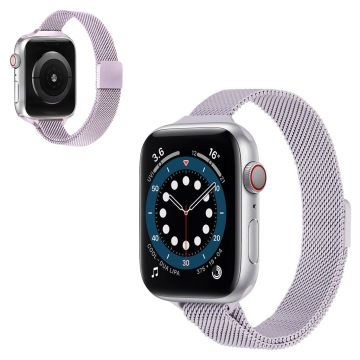 Apple Watch 40 mm klokkerem i rustfritt stål med magnetisk lukking - Lyselilla