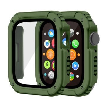 Apple Watch 40 mm deksel med herdet glass - Militærgrønn