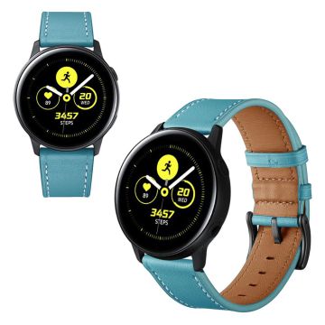 Samsung Galaxy Watch Active / Active 2 - 40mm / Active 2 - 44mm ekte skinn klokkereim - Blå