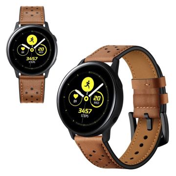 Samsung Galaxy Watch Active / Active 2 40/44 mm ekte skinn klokke band - Brun