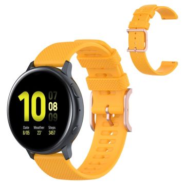 Silikonklokkebånd for Samsung Galaxy Watch 3 (41mm) / Active - Gul