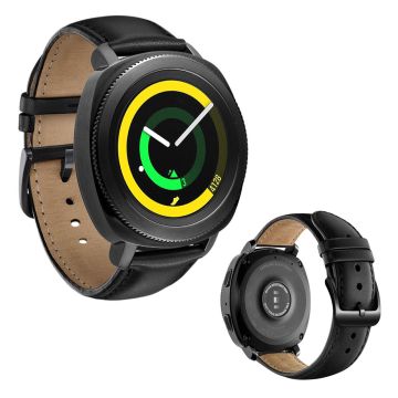 Samsung Gear Sport oksehud klokkereim - Svart