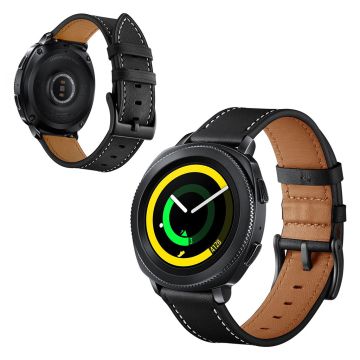 Samsung Gear Sport holdbart oksehud klokkereim - Svart