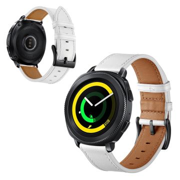 Samsung Gear Sport holdbart oksehud klokkereim - Hvit