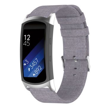 Samsung Gear Fit2 Pro klokkereim av kanvas materiale - lyse grå