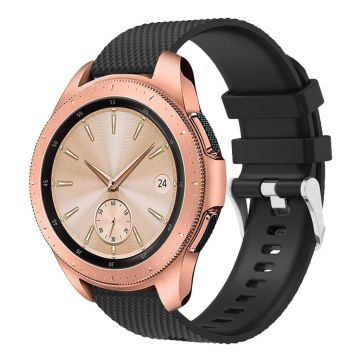 Samsung Galaxy Watch (42mm) Silikon Klokkereim Erstatning - Svart