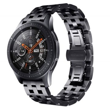 Samsung Galaxy Watch (42mm) rustfritt stål ur band - Svart