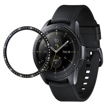 Samsung Galaxy Watch (42mm) Krystall Aluminiumslegering Ramme - Svart