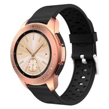 Samsung Galaxy Watch (42mm) Dual-Color Silikon Klokkereim - All Svart