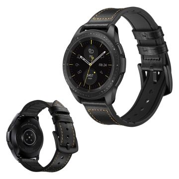 Samsung Galaxy Watch (42mm) oksehud klokkereim - Svart