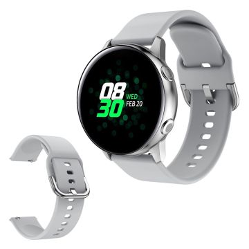 Samsung Galaxy Watch Active 2 - 40 mm klokkerem i silikon - Grå