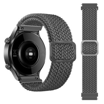 20 mm Samsung Galaxy Watch Active 2 - 40 mm / Watch (42 mm) klokkerem med flettemønster - Grå