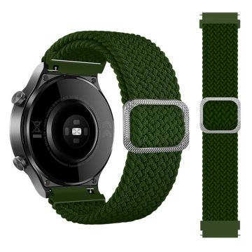 20 mm Samsung Galaxy Watch Active 2 - 40 mm / Watch (42 mm) klokkerem med flettemønster - Grønn