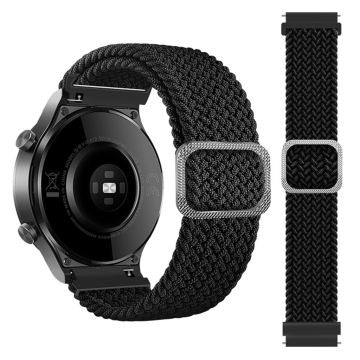 20 mm Samsung Galaxy Watch Active 2 - 40 mm / Watch (42 mm) klokkerem med flettemønster - Svart