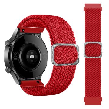 20 mm Samsung Galaxy Watch Active 2 - 40 mm / Watch (42 mm) klokkerem med flettemønster - Rød