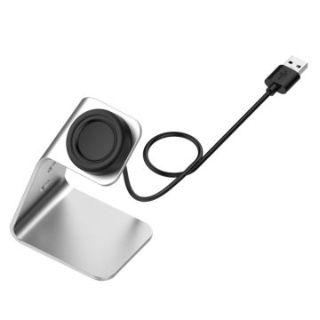 USB-ladestasjon i aluminium for Samsung-klokker - Sølv