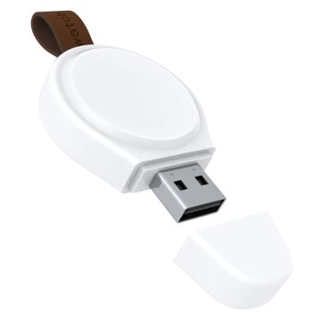 A-02 USB trådløs ladestasjon for Samsung-klokken din - Hvit