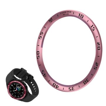 Samsung Galaxy Watch 4 Classic (42 mm) tidsskala-ring i rustfritt stål - Rosa Rose / Svart