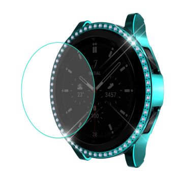 ENKAY Samsung Galaxy Watch 4 Classic (42 mm) strassdeksel + skjermbeskytter i herdet glass - Grønn