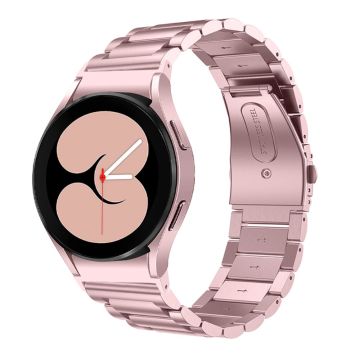 Trippel perleklokkerem i rustfritt stål til Samsung Galaxy Watch 4 - Rosa Rose