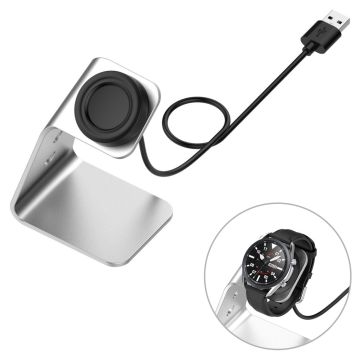 Ladestativholder i aluminium for Samsung Watch - Sølv