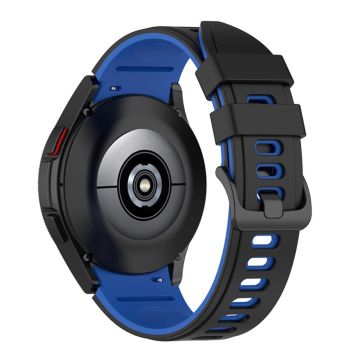 Samsung Galaxy Watch 4 / Watch 3 (41 mm) tofarget klokkerem i silikon - Svart / Blå