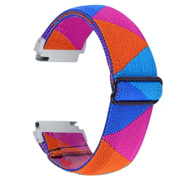 Elastisk klokkerem med unik design for Samsung Galaxy Watch - Blå / Oransje / Oransje