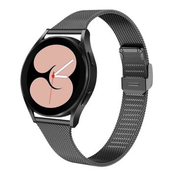 20 mm milanesisk klokkerem i rustfritt stål til Samsung Galaxy Watch 4 - Svart